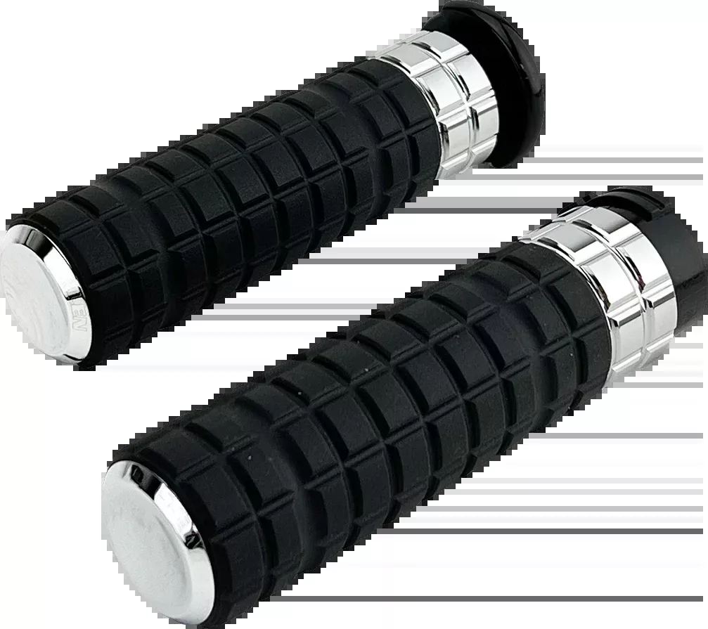 Arlen Ness Chrome Speedliner 1" Hand Grips 1980-2022 Harley Touring Softail