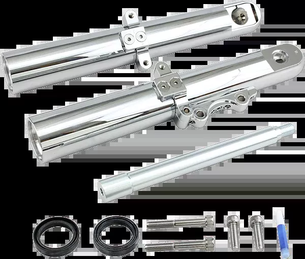 Arlen NESS Fork Legs - Chrome - Hot Legs - Custom Single Disc - Smooth - '00-'07
