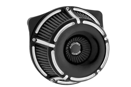 Arlen Ness Inverted Series Air Cleaner Kits for Harley Davidson Touring Models 2008-2016, Softail & FXDLS 2016-2017 - Slot Track, Black Anodized