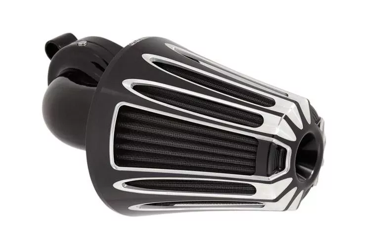 Arlen Ness Monster Sucker Air Kit for Harley Davidson Touring Models 2008-2016, Softail & FXDLS 2016-2017 - Deep Cut Cover, Black