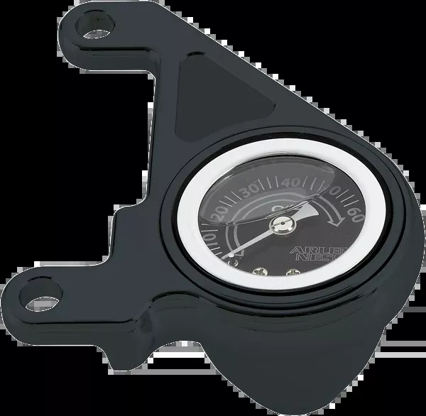 Arlen NESS Oil Pressure Gauge Kit – Radius – Black – HD ’99-’17