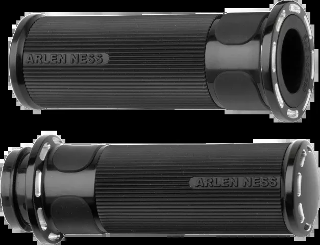 Arlen Ness TBW Slot Track Hand Grips for 2008-2025 Harley Davidson Models