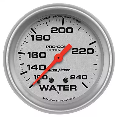 Auto Meter 4432 Ultra-Lite Mechanical Water Temperature Gauge