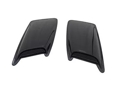 Auto Ventshade AVS 80001 Large 2-Piece Hood Scoop with Smooth Black Finish