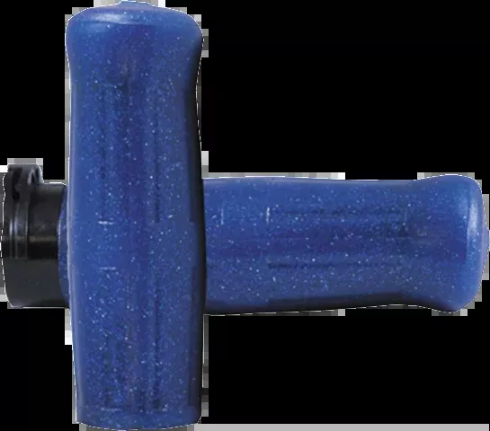 Avon Blue Old School 1" Rubber Cable Control Hand Grips for 1980-2022 Harley