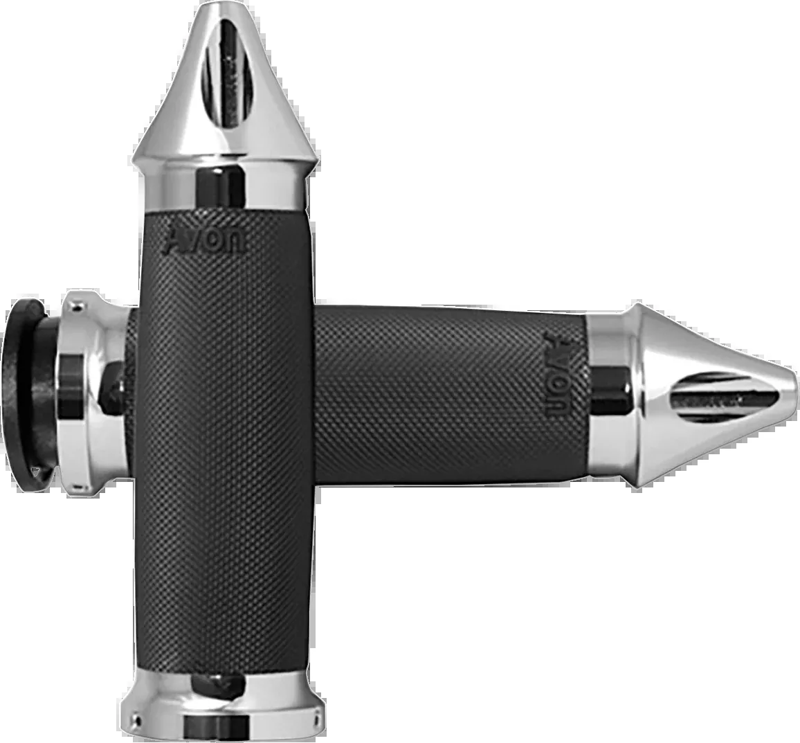 Avon Chrome Custom Contour Spiked 1" Hand Grips 2018-2023 Indian Chieftain