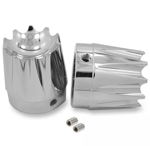 Avon Excalibur 1" Chrome Front Axle Nut Covers (AXL-EX-CH)