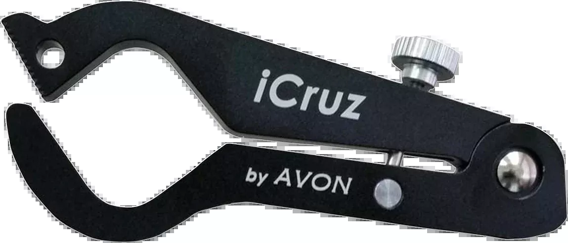 Avon iCruz Black Motorcycle Handlebar Grips Twist Throttle Lock for Harley
