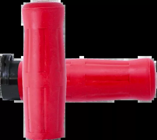 Avon Red Old School 1" Rubber Cable Control Hand Grips 1980-2022 Harley Davidson