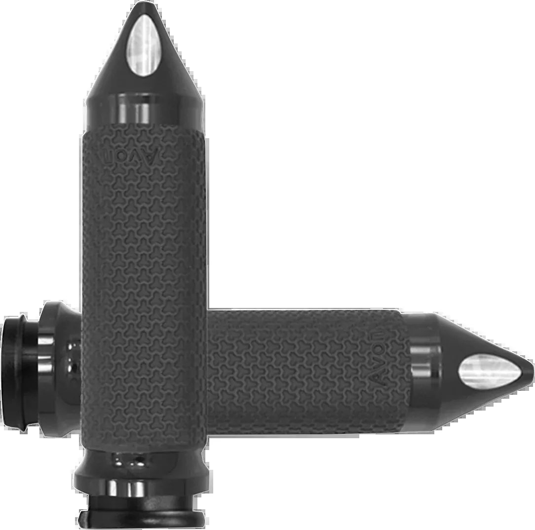 Avon TBW 1-1/2" Medium Spiked Hand Grips 2008-2025 Harley Touring Softail FXSB