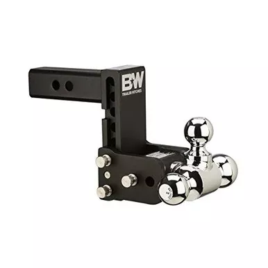 B&W Trailer Hitch 2" Receiver, Tri-Ball 1-7/8" x 2" x 2-5/16", 5" Drop TS10048B