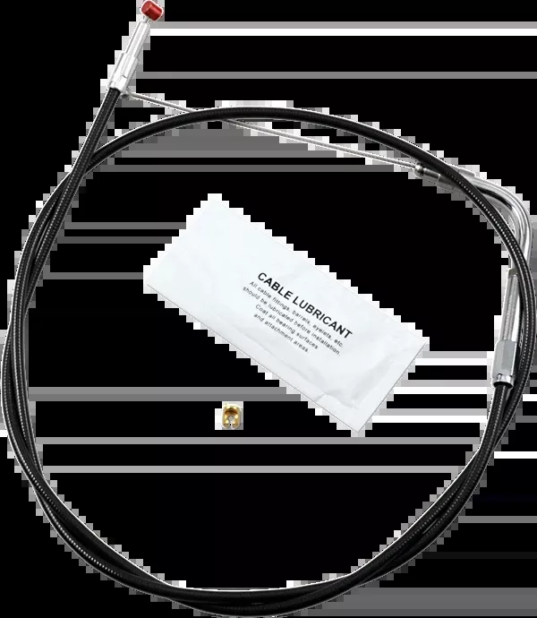 Barnett Black Vinyl Throttle Cable - +6" Size - 37" Length