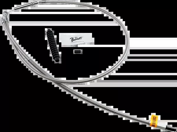 Barnett High-Efficiency Stainless Steel Clutch Cable For Harley-Davidson – +6″ – ’08-’16 Touring/Trike