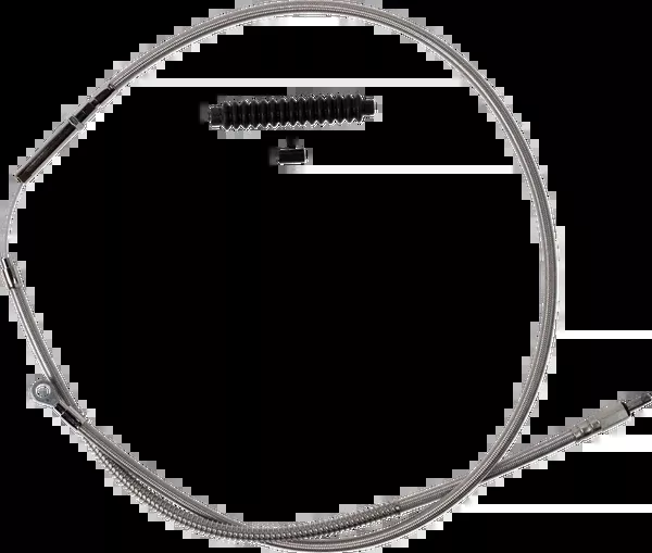 Barnett High-Efficiency Stainless Steel Clutch Cable For Harley-Davidson - Standard - '21-'24 FLH
