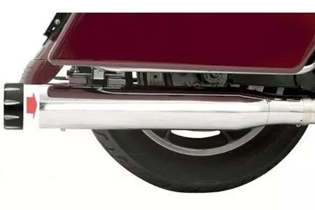 Bassani 4" Slip On Quick Change Series Mufflers for '95-16 Harley Davidson Touring - Chrome Does not inlcude end caps