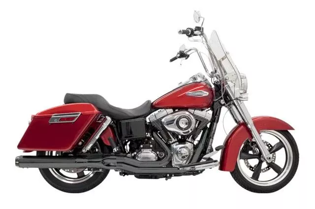 Bassani Road Rage 2-Into-1 Exhaust System for FLD Switchback '12-17 -Black