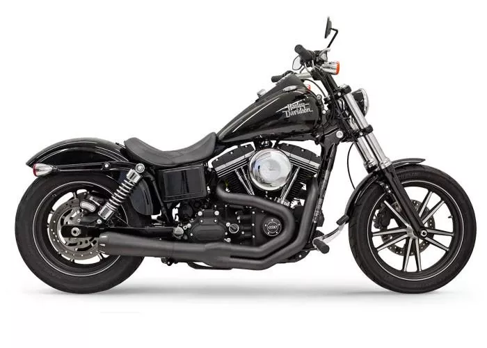 Bassani Road Rage II Mega Power System for '91-17 Harley Davidson Dyna Models (except FLD) - Black