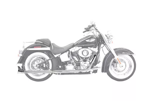 Bassani True-Dual 30" Fishtail Chrome Exhaust System w/out Baffles (1S26E-30)