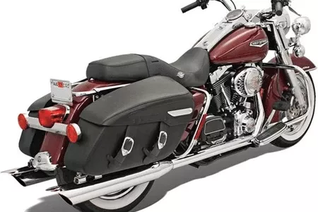 Bassani True Dual Headpipes for '95-08 Harley Davidson Touring Models - Chrome