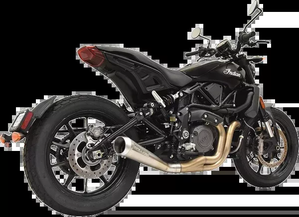 Bassani Xhaust 4" Short Megaphone Muffler Without Catalytic Converter - Low Mount