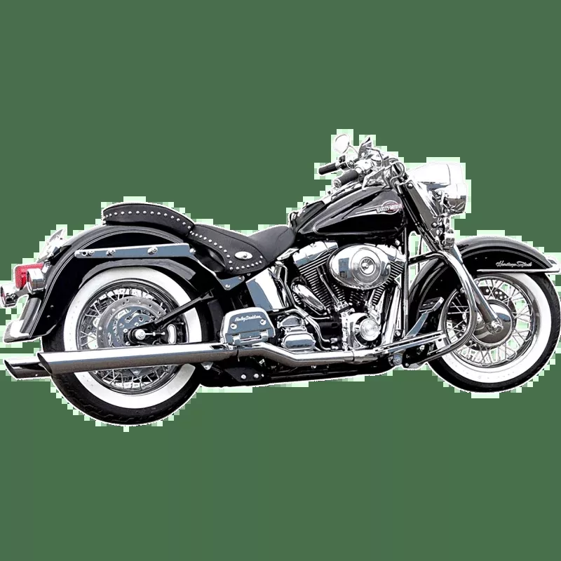 Bassani Xhaust 99-17 Softail 3″ Slashcut SO CHROME*2