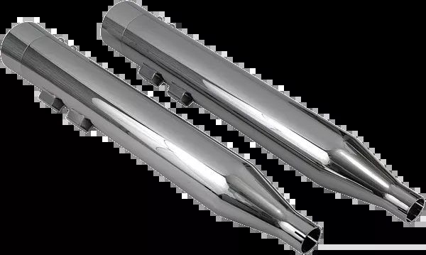 Bassani Xhaust DNT Straight Can Mufflers For ’95-’16 FL – Chrome