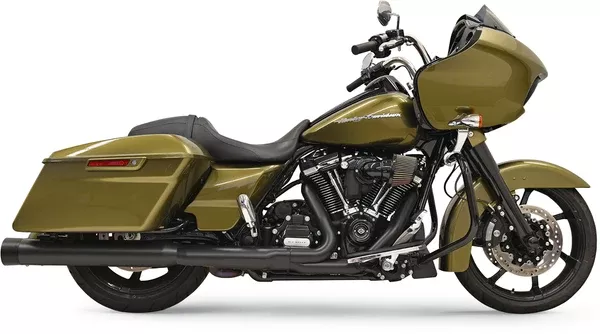 Bassani Xhaust DNT Straight Can Mufflers For FL – Black