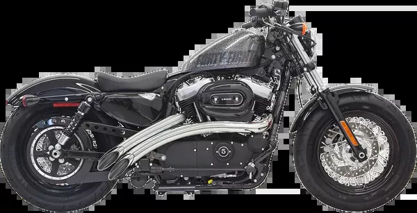 Bassani Xhaust Radial Sweepers Exhaust System – Chrome – XL