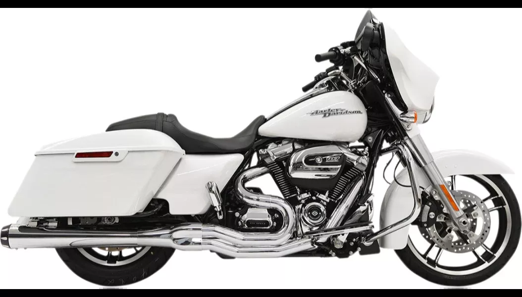 Bassani Xhaust Road Rage 2-Into-1 B4 Exhaust System – Chrome – Megaphone – FL – 1F51R