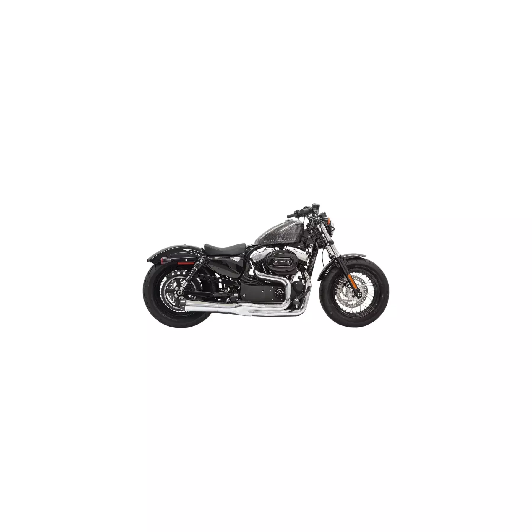 Bassani Xhaust Road Rage Ii Mega Power 2-Into-1 System, Chrome, Fits 14-19 XL