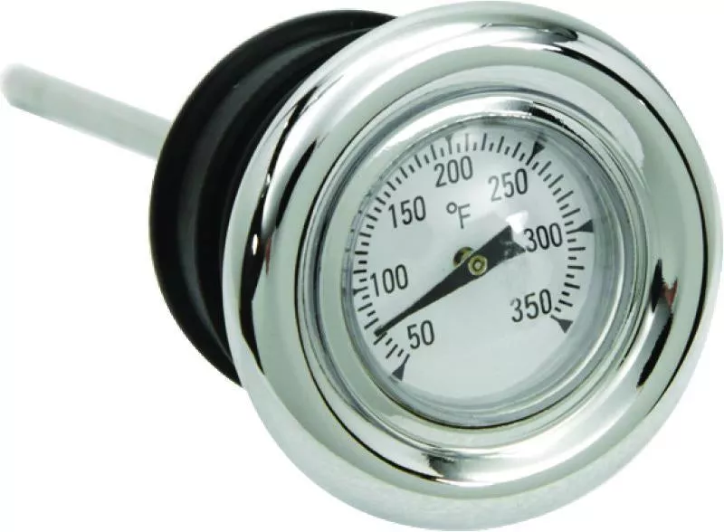 Bikers Choice 70-86 FL FX 70-78 XLCH Chrome Oil Dipstick With Temp Gauge Replaces H-D 62635-79T