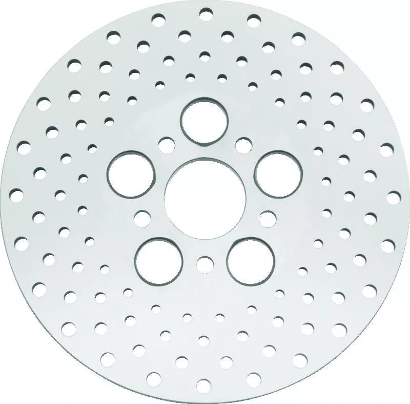 Bikers Choice 73-84 FL 10 Inch Front & Rear Drilled Stainless Rotor Replaces H-D 41813-79