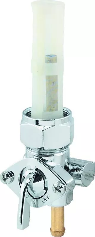 Bikers Choice 75-06 Big Twin & XL Chrome 22MM Straight Down Outlet Petcock Replaces H-D 62163-75