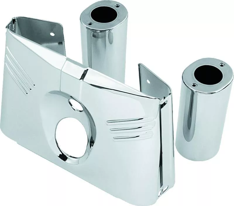 Bikers Choice 86-08 FLST Chrome 5 Piece Tin Fork Cover Kit