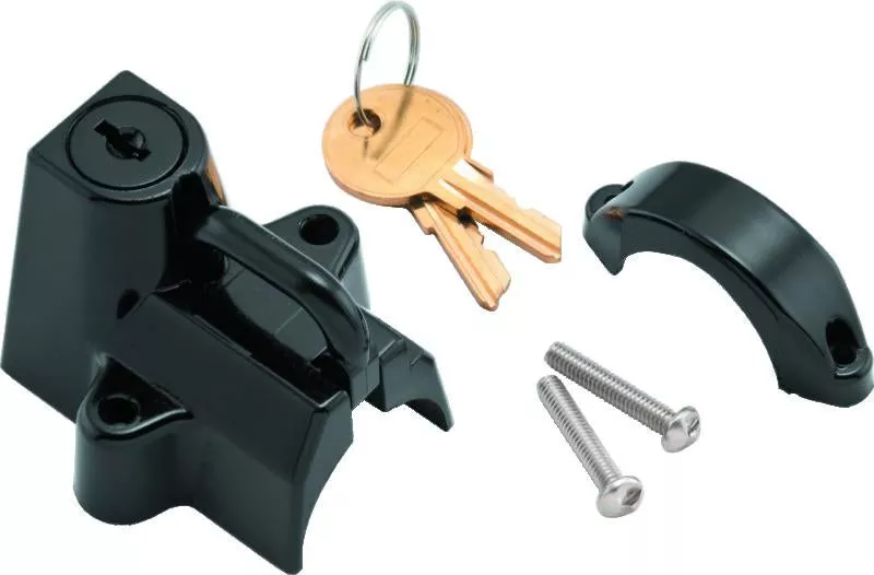 Bikers Choice Black Motorcycle Helmet Lock Fits 7/8 – 1 1/4 Tubing