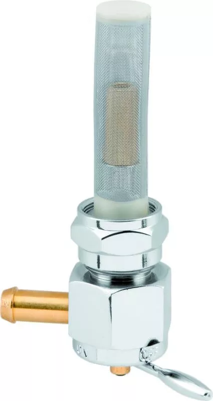Bikers Choice Chrome Hex Petcock 22MM Left Outlet