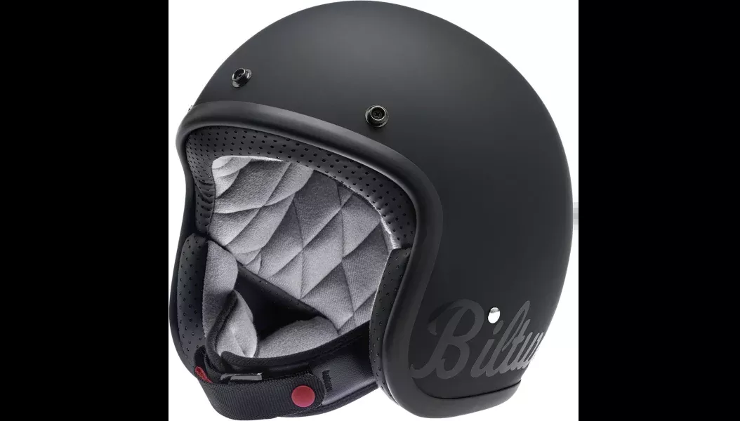 Biltwell Bonanza Helmet - Flat Black Factory