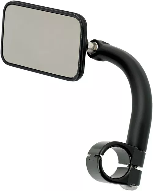 Biltwell Rectangular Black 1" Clamp-On Utility Mirror (6502-201-101)