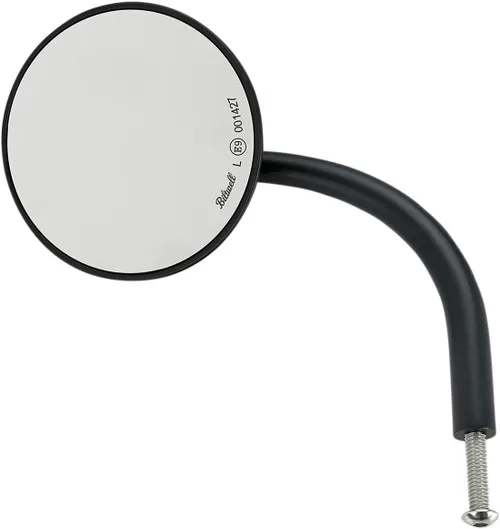 Biltwell Round Perch Mount 4" Black Utility Mirror (6503-400-131)