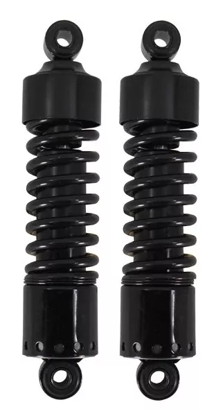 Black 11" Low Rear Shocks Pair Harley Ironhead Shovelhead Big Twin XL 54509-73A