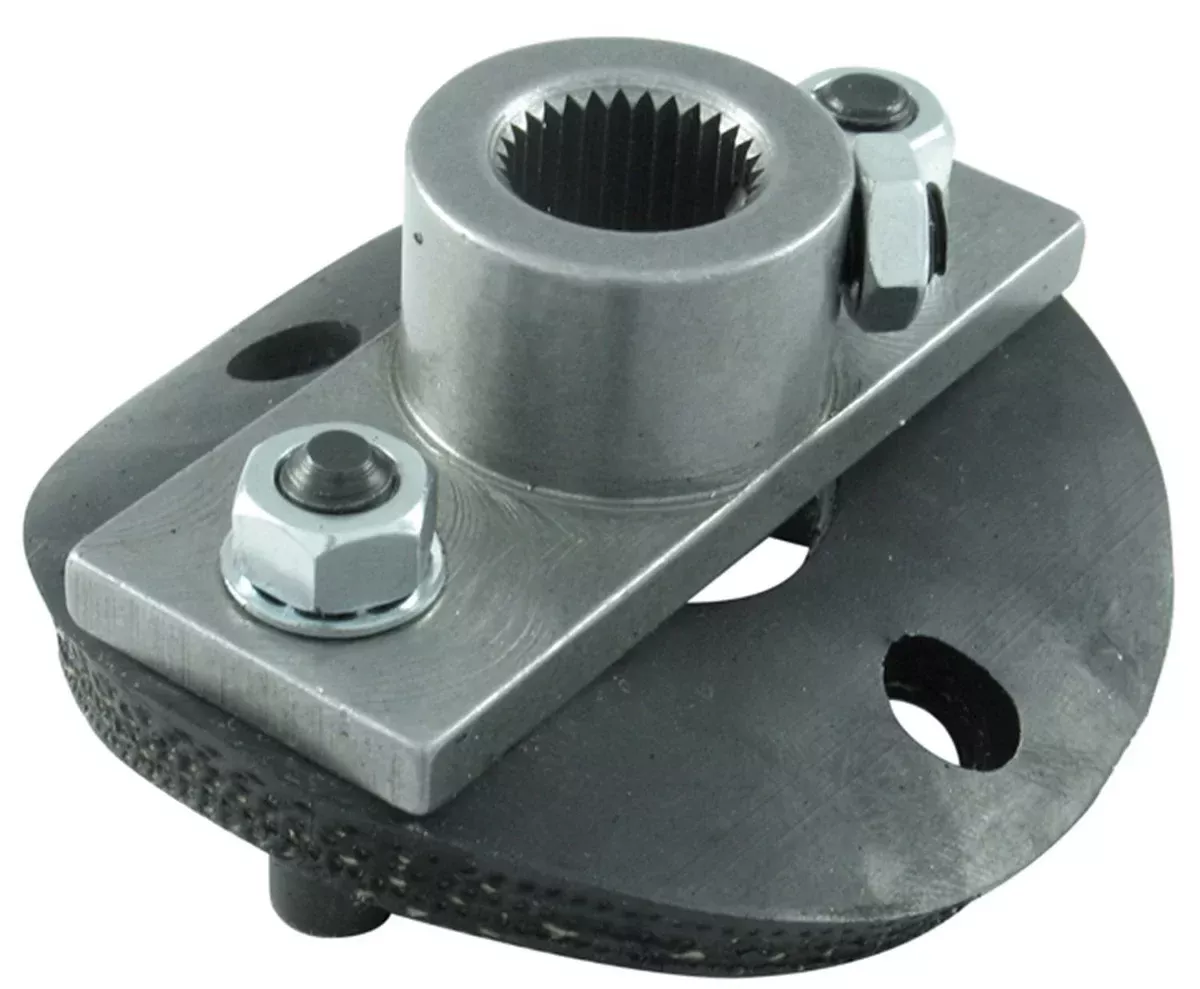 Borgeson Steering Coupler ; 1/2 Rag Joint ; Steering Box Side ; 3/4-30 Spline ; With Disc 990012