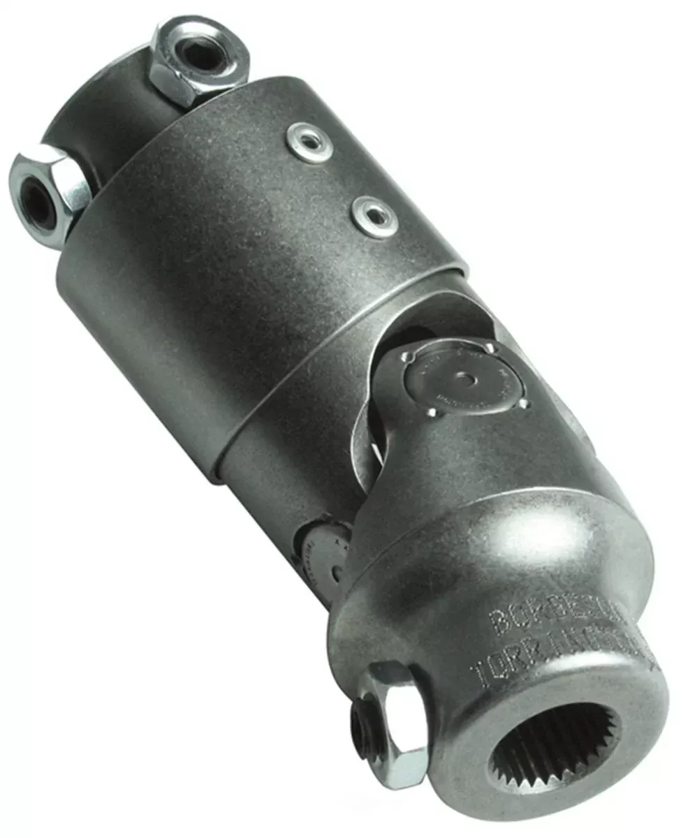 Borgeson Steering Universal Joint / Vibration Damper; Steel; 3/4DD X 3/4DD 034949