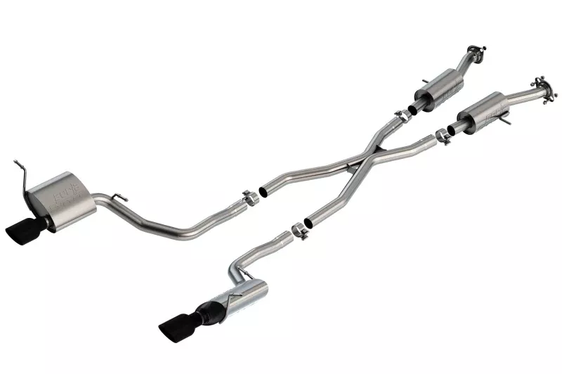 Borla 14-20 Jeep Grand Cherokee 3.6L V6 2/4WD 2.25in S-Type Cat-back – Black Chrome