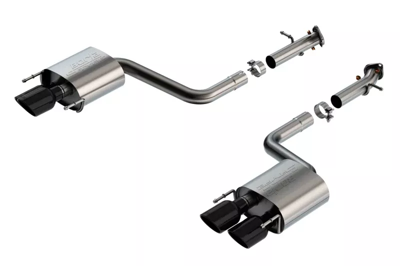 Borla 15-24 Lexus RC F Axle-Back Exhaust System S-Type – Black Chrome