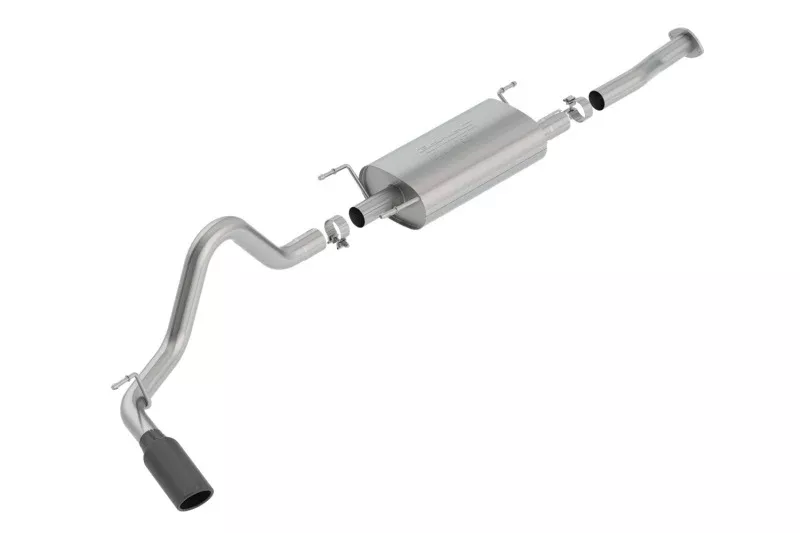 Borla 16-18 Toyota Tacoma 3.5L AT 4DR CC Short Bed S-Type SS Catback Exhaust – Black Chrome Tip