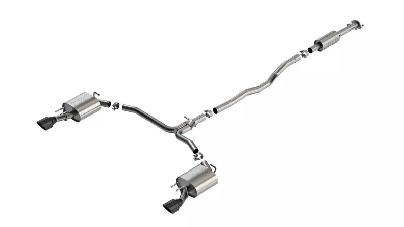 Borla 20-24 Toyota Camry TRD 3.5L V6 FWD S-Type Cat-back – Black Chrome