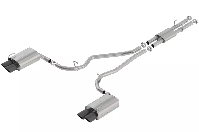 Borla 2020 Ford Explorer ST 3.0L V6 2.25in ATAK Exhaust – Black Chrome Tips