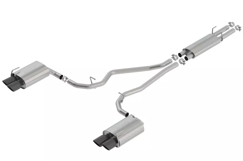 Borla 2020 Ford Explorer ST 3.0L V6 2.25in S-type Exhaust – Black Chrome Tips