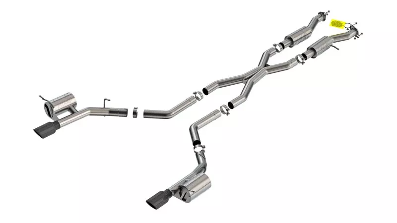 Borla 2021+ Dodge Durango SRT Hellcat 6.2L V8 AWD ATAK Cat-Back Exhaust System – Black Chrome Tips