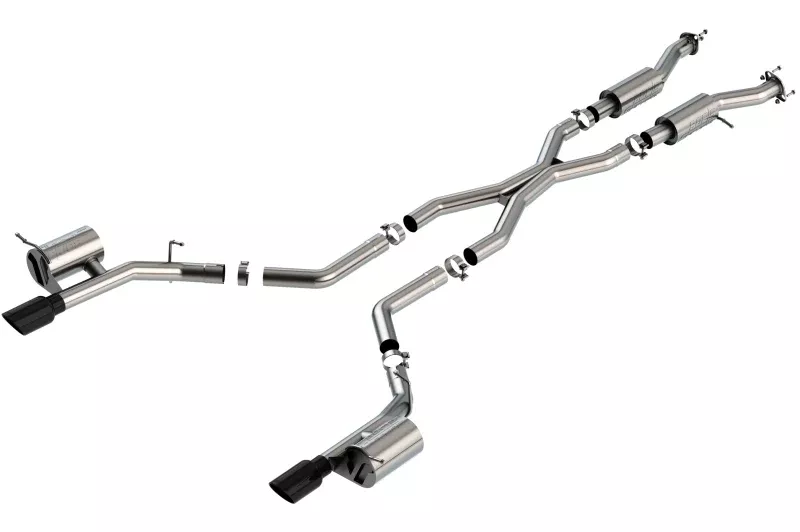Borla 2021+ Dodge Durango SRT Hellcat 6.2L V8 AWD S-Type Cat-Back Exhaust System – Black Chrome Tips